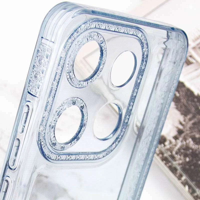 Силіконовий чохол з візерунком на Tecno Pop 7 – Блакитний. Фото 5 з 6