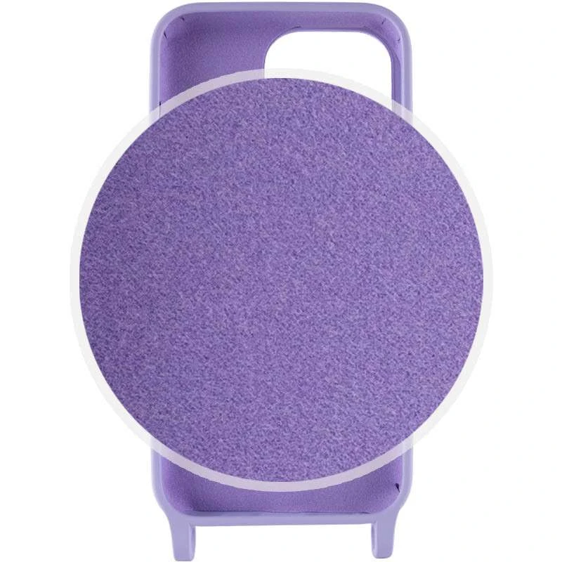 Чохол Cord case Ukrainian style з довгим кольоровим ремінцем на Apple iPhone XR (6.1") – Бузковий. Фото 3 з 4