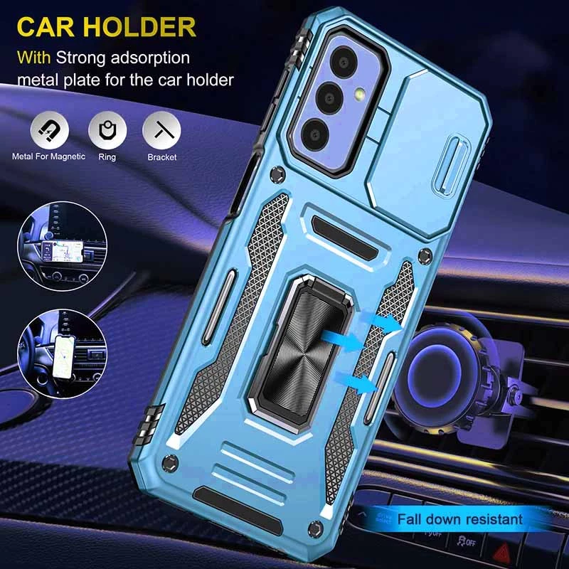 Ударопрочный чехол Square Ring c шторкой на камеру для Samsung Galaxy M13 4G – Голубой / Light Blue. Фото 3 Ударопрочный чехол Square Ring c шторкой на камеру для Samsung Galaxy M13 4G – Голубой / Light Blue. Фото 3 из 5