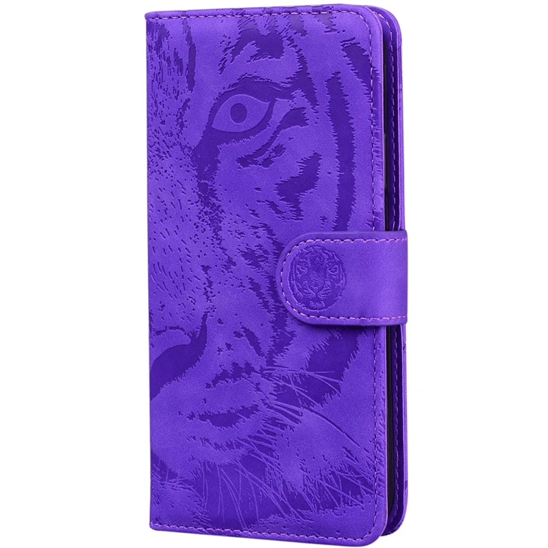 Кожаный чехол-книжка Tiger для Samsung Galaxy A26 5G – Purple. Фото 1 из 5