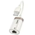 Перехідник Hoco UA41 Crystal USB to RJ45 100 Mbs (0.15m) – Apricot. Фото 3 з 5