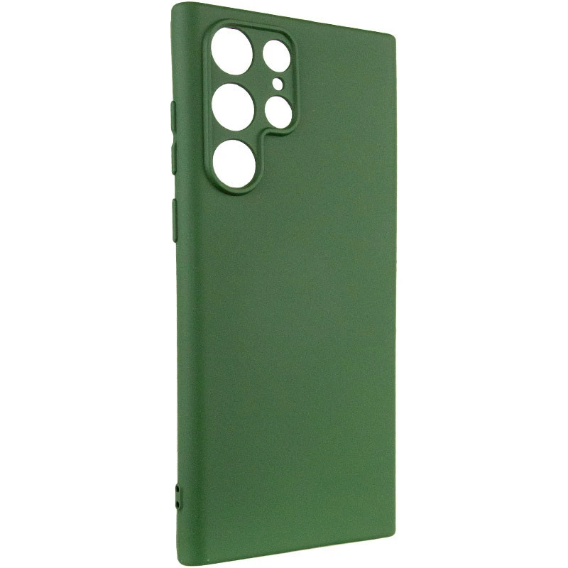 Чохол Silicone Cover Ummi Lakshmi Full Camera (AA) для Samsung Galaxy S23 Ultra – Зелений / Dark green. Фото 3 з 3