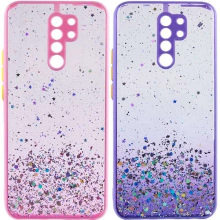 Чохол з блискітками та захистом камери на Xiaomi Redmi 9 фото 1 Чохол з блискітками та захистом камери на Xiaomi Redmi 9 фото 1 з 1