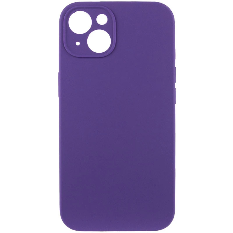 Чехол с защитой камеры Silicone Case для Apple iPhone 14 (6.1") – Фиолетовый / Amethyst. Фото 1 из 6