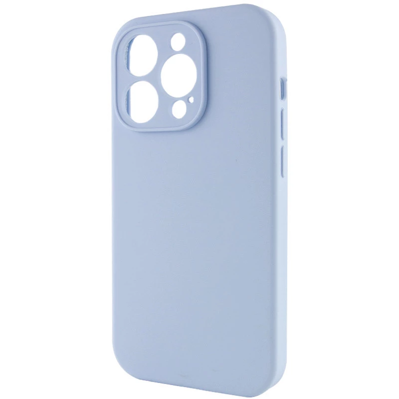 Чехол с закрытым низом Silicone Case для Apple iPhone 16 Pro – Голубой / Lilac Blue. Фото 6 из 13