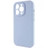 Чехол с закрытым низом Silicone Case для Apple iPhone 16 Pro – Голубой / Lilac Blue. Фото 6 из 13