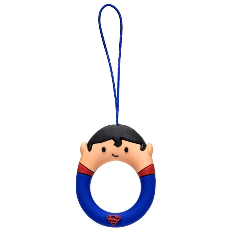 Силіконовий футляр Marvel & DC series для навушників AirPods 1/2 + кільце – Супермен/Синій. Фото 6 з 6