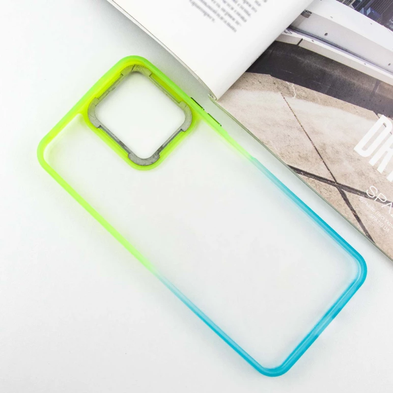Силіконовий чохол фреш на Xiaomi Redmi 12 – Бірюзовий / Лимонный. Фото 6 з 9