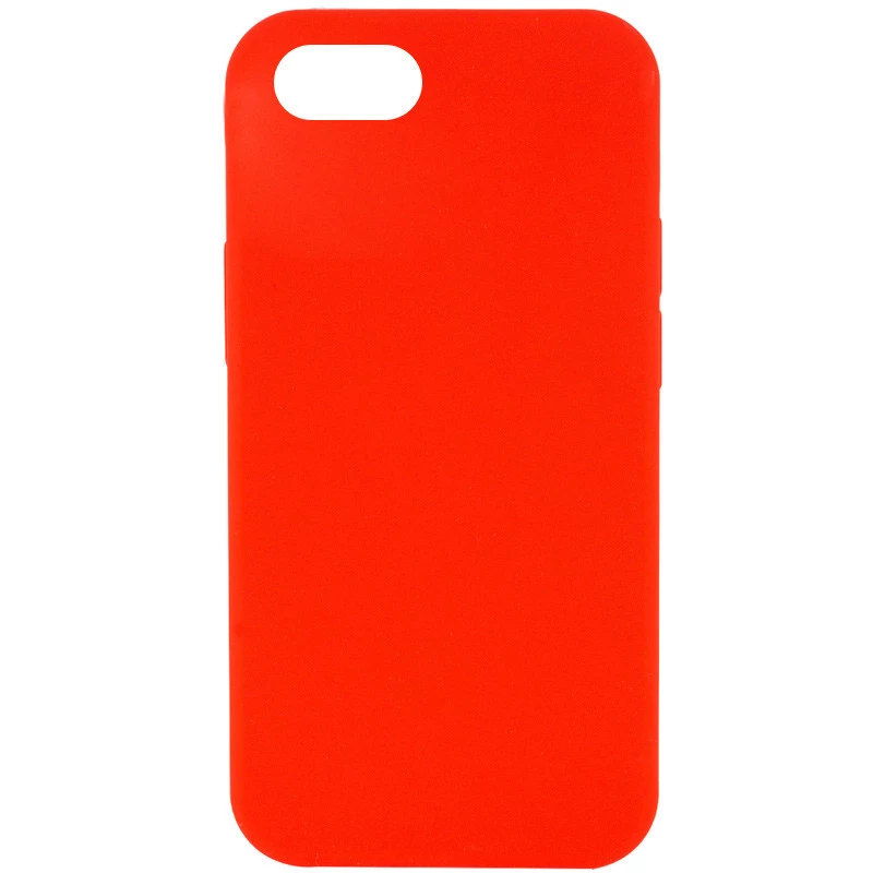 Чохол з закритим низом Silicone Case на Apple iPhone SE (2020) – Червоний / Red. Фото 1 з 3