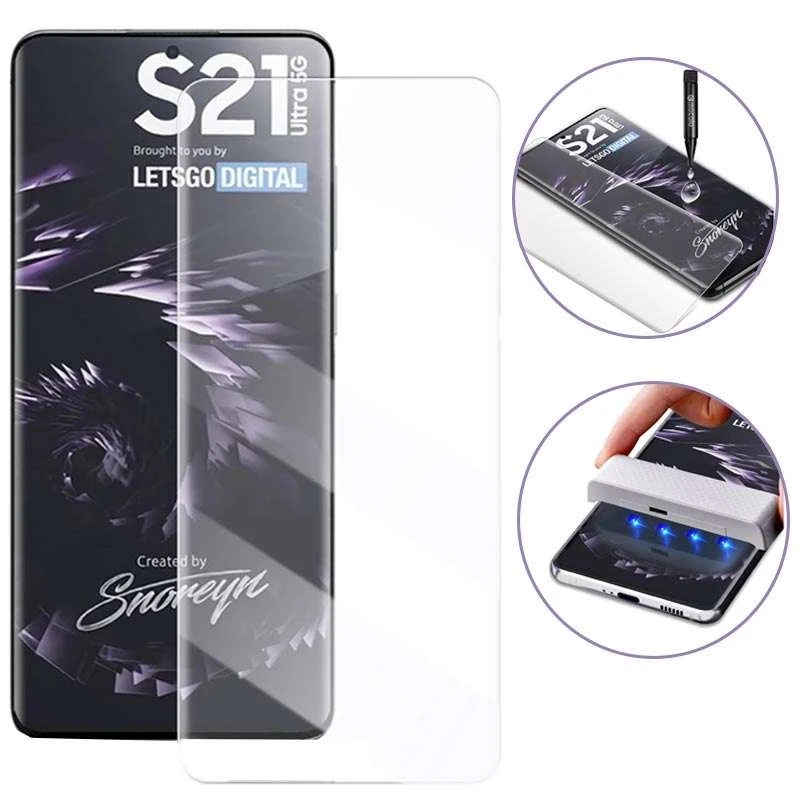 3D защитное стекло Mocolo с УФ лампой для Samsung Galaxy S21 Ultra фото 1 из 1