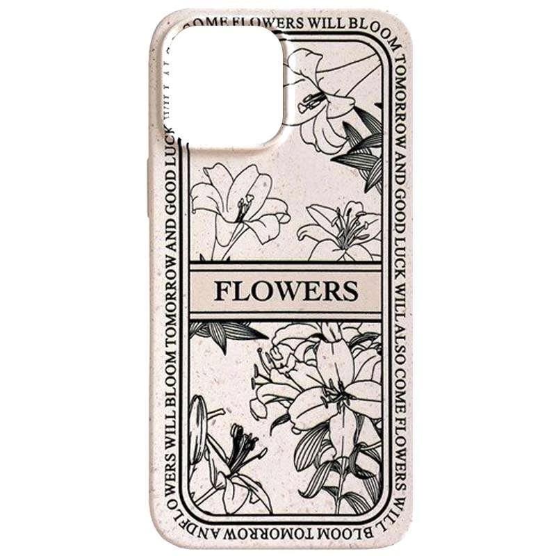 

TPU чехол Font для Apple iPhone 13 Pro (6.1") (Flowers)