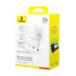 СЗУ Baseus Palm Fast Charger 20W (1USB-A/1C) + кабель Type-C to Type-C (P10111608) – Moon White. Фото 6 из 6