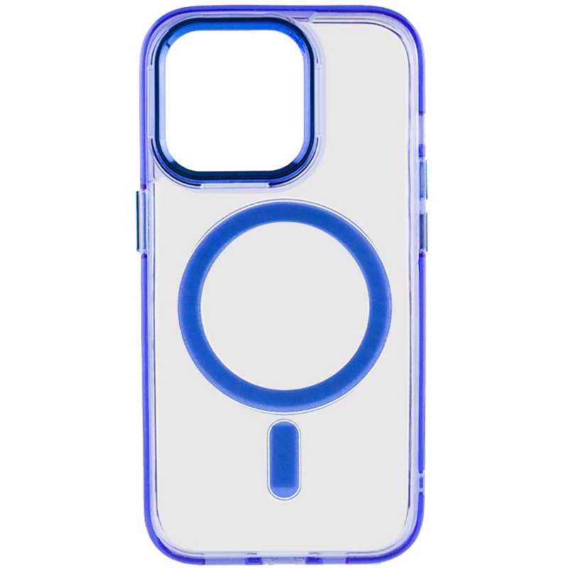 

Силиконовый чехол Iris с MagSafe Apple iPhone 15 Pro (6.1") (Синий), Синій