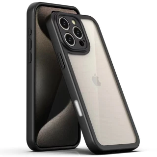 Прозрачный силиконовый чехол с цветной окантовкой для Apple iPhone 16 фото 1 из 10