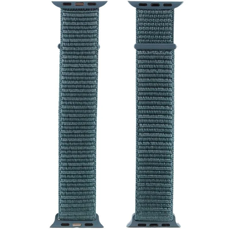 Ремінець Nylon для Apple watch 38mm/40mm – Зелений / Pine green. Фото 3 з 5