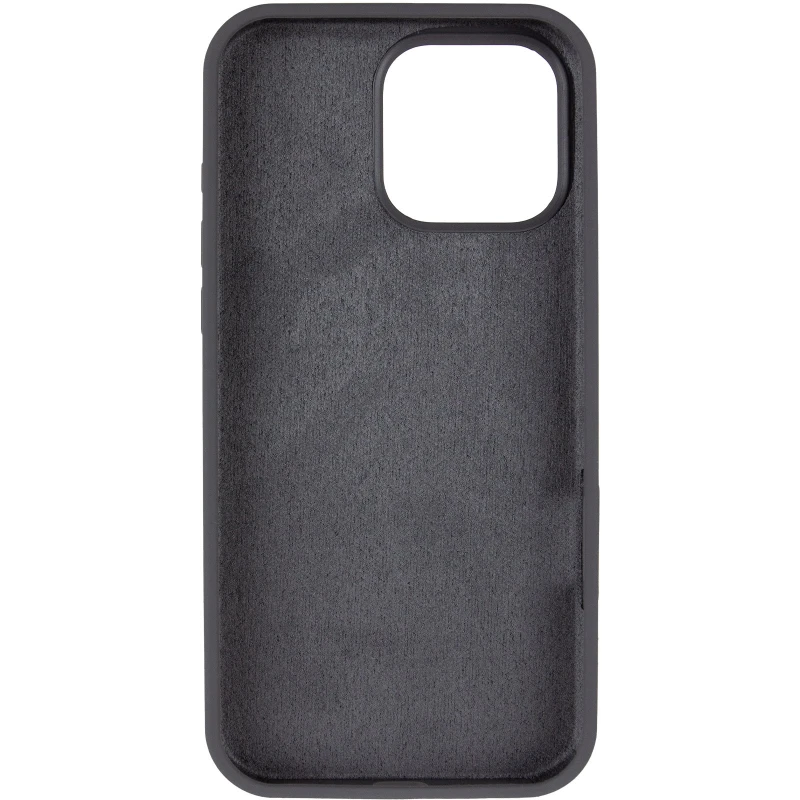 Чохол з закритим низом Silicone Case на Apple iPhone 16 Pro Max – Сірий / Dark Gray. Фото 10 з 20