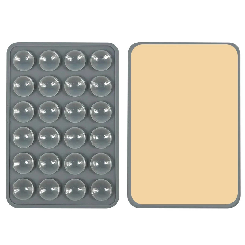 Тримач-присоска для телефону Sticker Side Silicone 3М 80*55 мм – Dark Gray. Фото 2 з 2