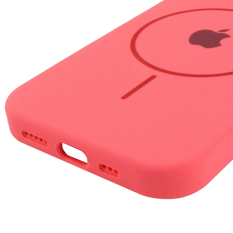 Чохол Silicone Armor Max with MagSafe для Apple iPhone 14 Plus (6.7") – Кавуновий / Watermelon red. Фото 6 з 6