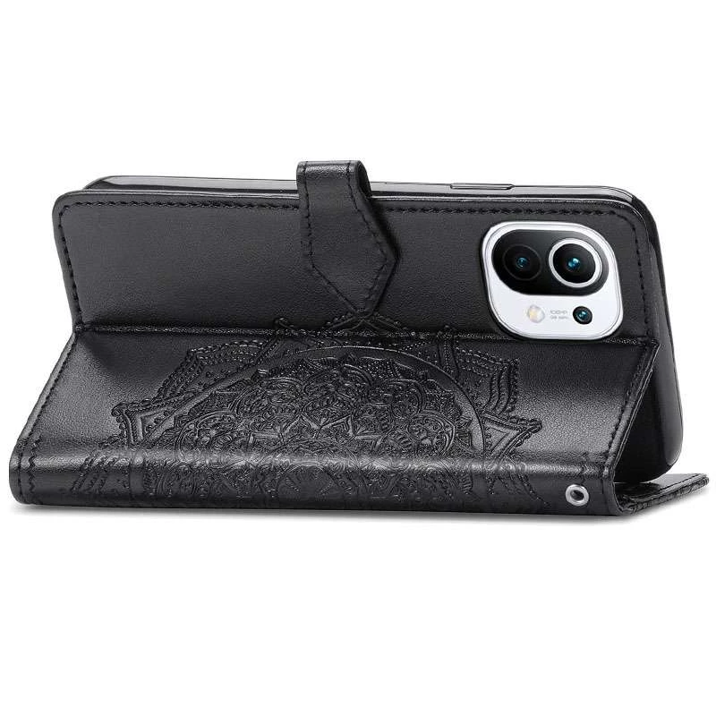 Шкіряний чохол-книжка Art Case з візитницею для Xiaomi Mi 11 Lite – Чорний. Фото 6 з 7