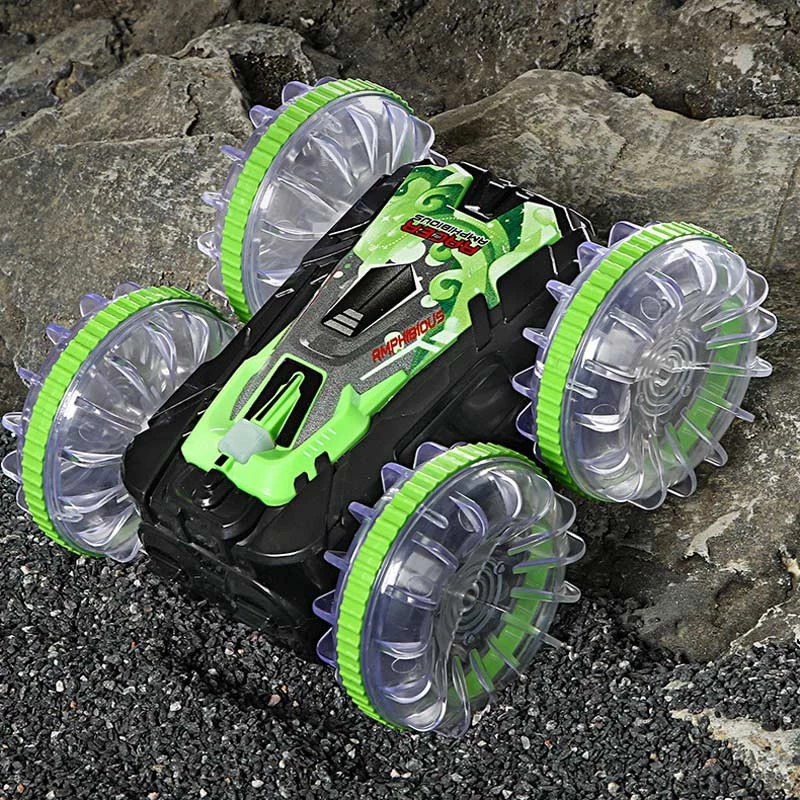 Машинка-амфібія на радіокеруванні YL-103 2.4G – Transparent green. Фото 3 з 8