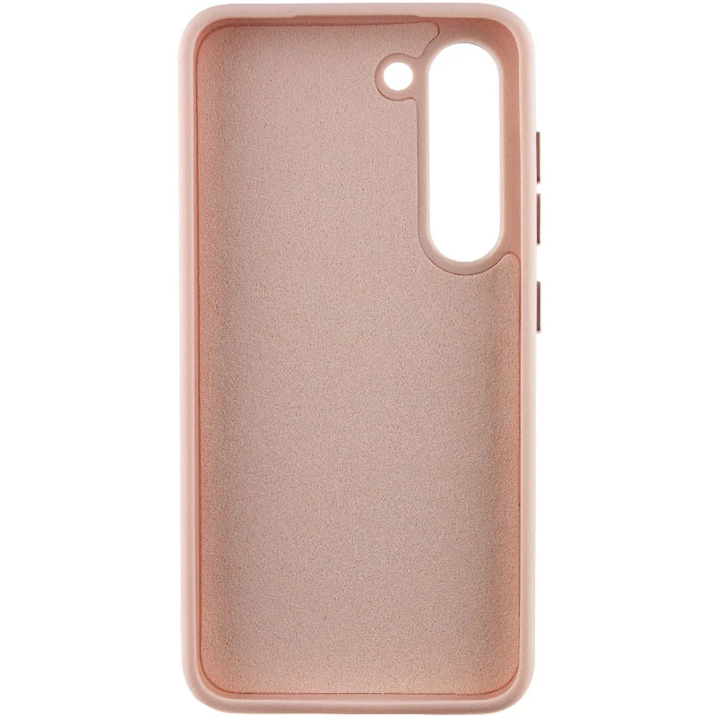 Шкіряний чохол Bonbon з металевими кнопками на Samsung Galaxy S23 – Рожевий / Light pink. Фото 4 з 6