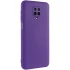 Цветной силиконовый чехол GETMAN с закрытой камерой на Xiaomi Redmi Note 9s / Note 9 Pro / Note 9 Pro Max – Фиолетовый / Ultra Violet. Фото 1 из 6