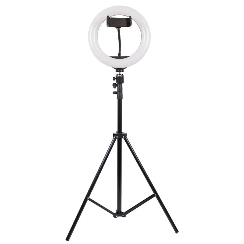 Кольцевая светодиодная LED лампа Arc Ring 8" + tripod 2.1m – Black. Фото 2 из 12