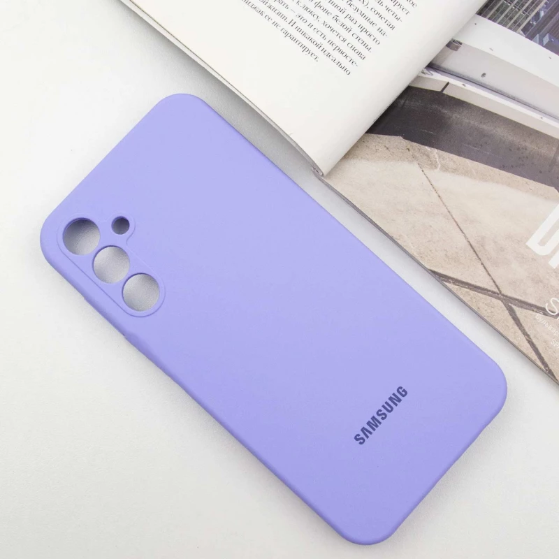 Чохол Silicone Case Lakshmi Premium L з закритою камерою на Samsung Galaxy S24 – Бузковий / Dasheen. Фото 4 з 12
