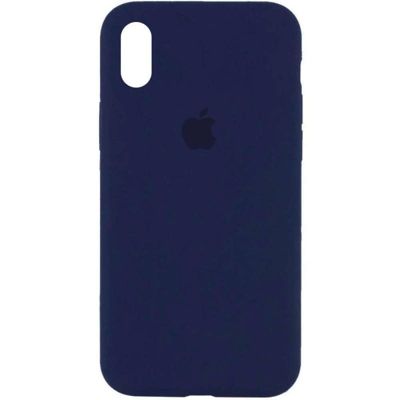 

Чехол Silicone Case с закрытым низом для Apple iPhone XS Max (6.5") (Синий / Deep navy), Синій / deep navy