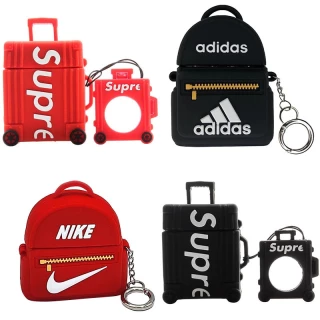 Силиконовый футляр Brand для наушников AirPods 1/2 + кольцо фото 1 Силиконовый футляр Brand для наушников AirPods 1/2 + кольцо фото 1 из 1