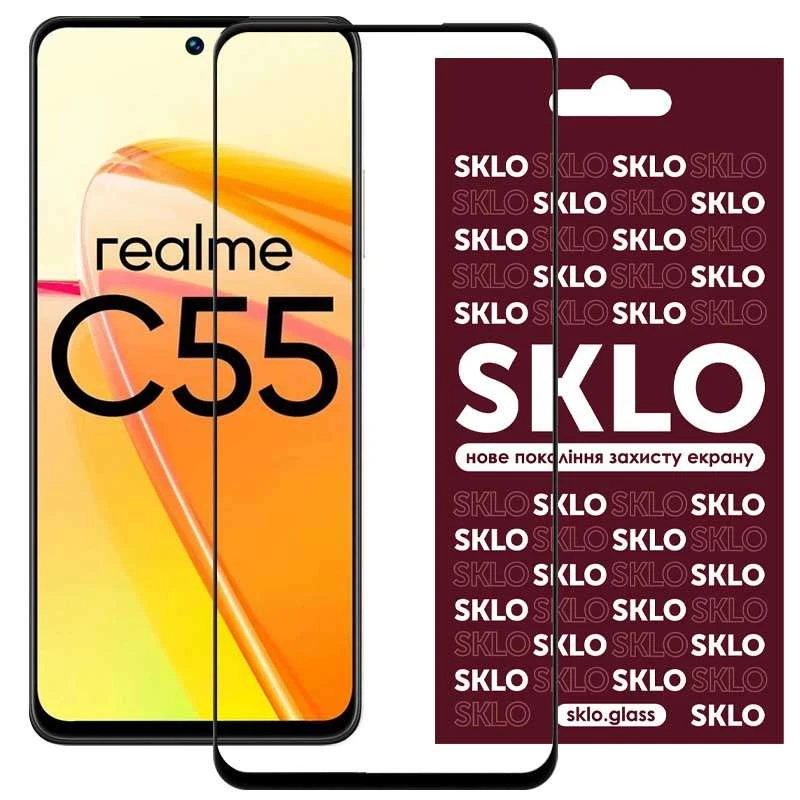 

Захисне скло SKLO 3D Realme C55 (Чорний)