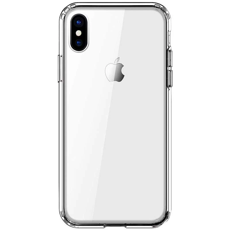 Ультратонкий силіконовий чохол з заглушкою на Apple iPhone XS (5.8") – Безбарвний (прозорий). Фото 2 з 2