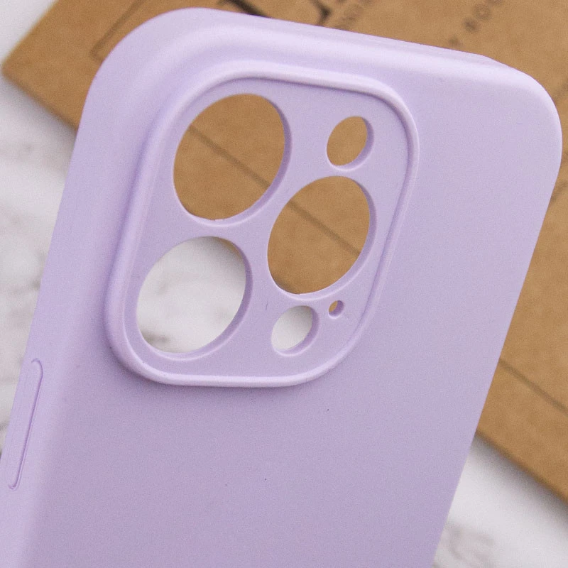 Чохол з захистом камери Silicone Case для Apple iPhone 14 Pro Max (6.7") – Бузковий / Lilac. Фото 6 з 6