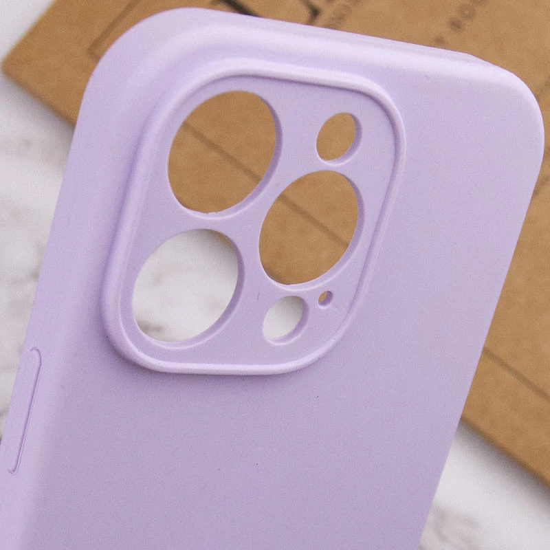 Чехол с закрытым низом Silicone Case для Apple iPhone 16 Pro Max – Сиреневый / Lilac. Фото 13 из 13