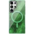 Силиконовый чехол Shiny Mountain (MagFit) для Samsung Galaxy S25 Ultra – Green. Фото 1 из 1
