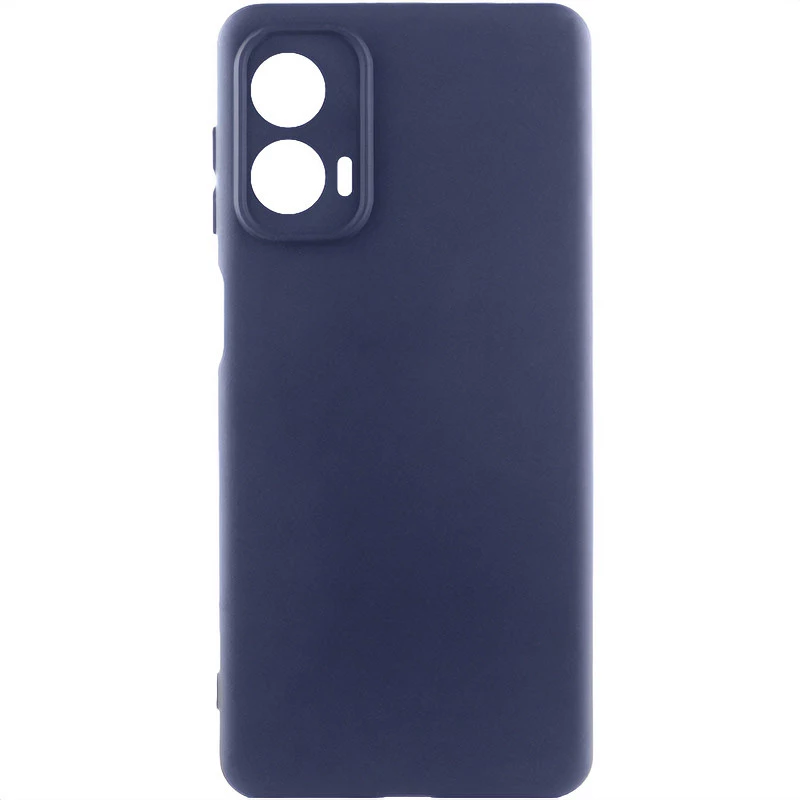 Чохол Silicone Case Lakshmi Plus з закритою камерою на Motorola Moto G85 – Синій / Midnight Blue. Фото 1 з 1