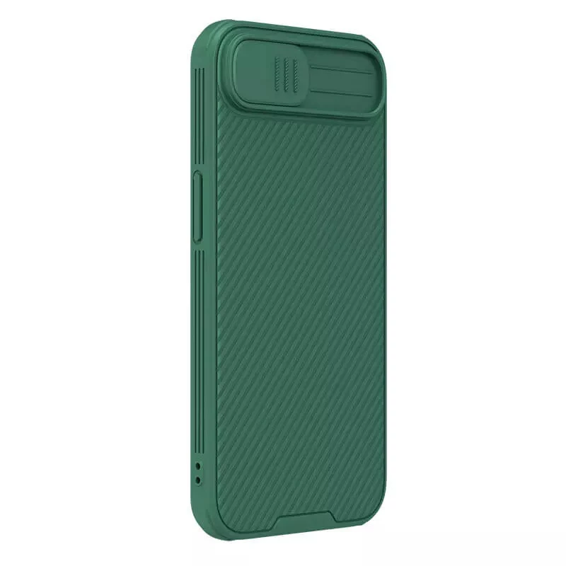 Карбована накладка Nillkin Pro зі шторкою для камери на Apple iPhone 17e (6.1") – Deep Green. Фото 3 з 6