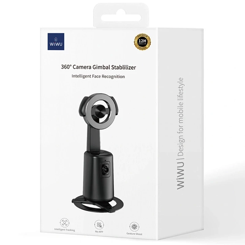 Стабилизатор WIWU Wi-SE010 360° Camera Gimbal Stablilizer – Black. Фото 6 из 7