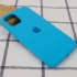 Чохол Silicone Case з закритим низом на Apple iPhone 13 Pro Max (6.7") – Блакитний / Blue. Фото 4 з 8