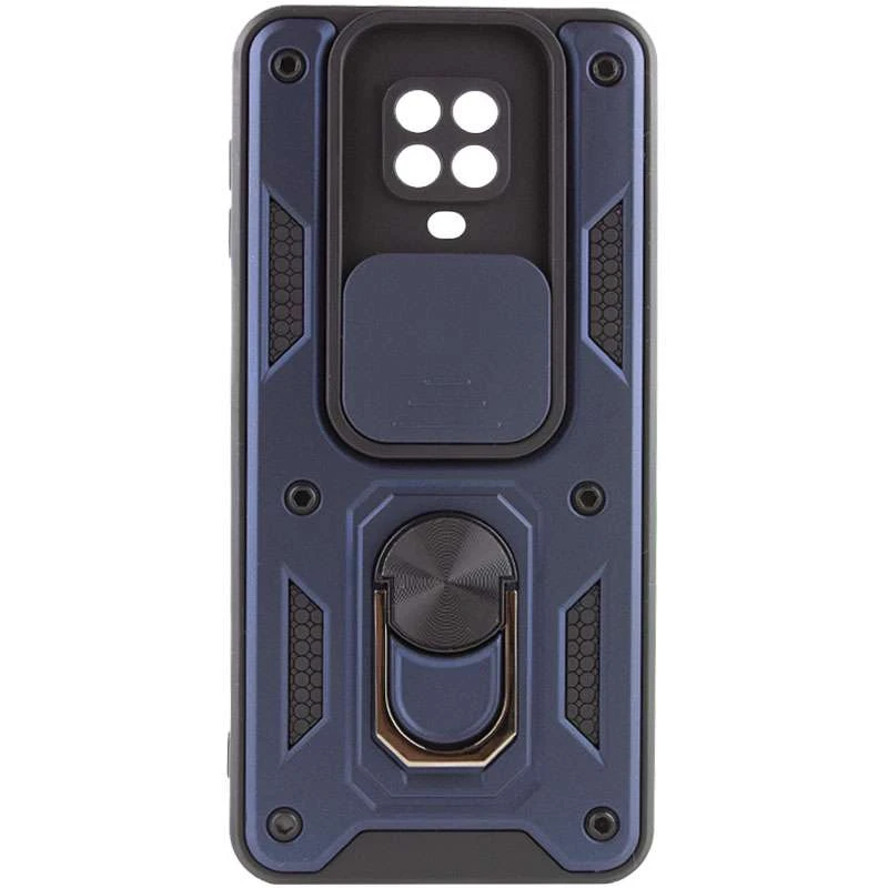 Ударопрочный чехол Serge Ring с защитой камеры для Xiaomi Redmi Note 9s / Note 9 Pro / Note 9 Pro Max – Синий. Фото 2 из 6