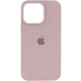 Чехол Silicone Case с закрытым низом для Apple iPhone 14 Pro (6.1") — Серый / Lavender