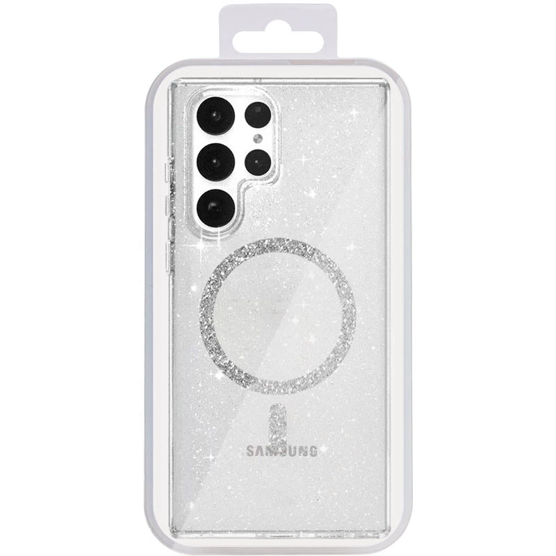 Чехол с блестками и MagFit для Samsung Galaxy S25 Ultra – Transparent. Фото 2 из 2