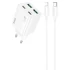 СЗУ Hoco N55 Fundador PD20W four-port (2USB-A/2C) + Type-C to Lightning – White. Фото 1 из 4