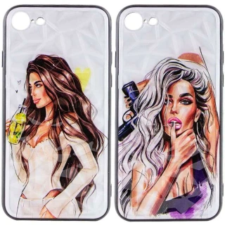 Стеклянный чехол Prisma Ladies на Apple iPhone 7 / 8 (4.7") фото 1 Стеклянный чехол Prisma Ladies на Apple iPhone 7 / 8 (4.7") фото 1 из 2