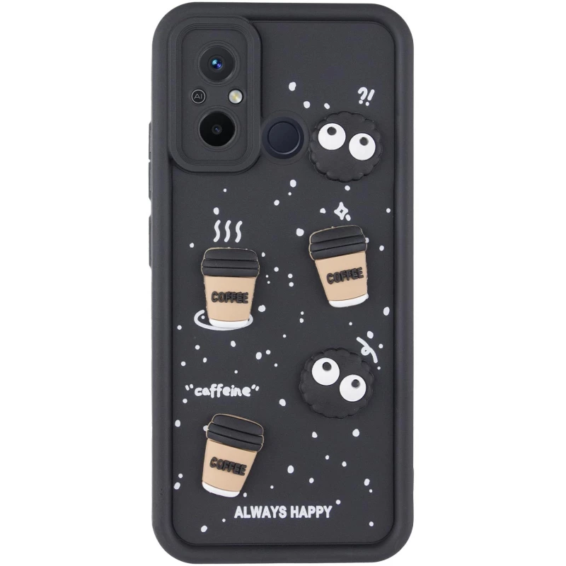 Чохол TPU Toys Case для Xiaomi Redmi 12C / Poco C55 – Black / Always Happy. Фото 5 з 13