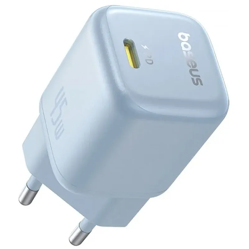 МЗП Baseus PicoGo GaN Fast Charger 45W (1USB-C) (P10176800) – Galaxy Blue. Фото 3 з 5