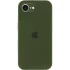 Чехол Silicone Case с закрытым низом для Apple iPhone 17e (6.1") – Зеленый / Dark Olive. Фото 2 из 6
