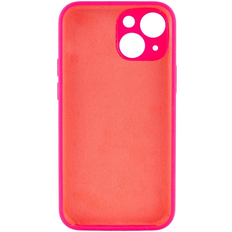 Чохол Silk Full Camera Protective (AA) NO LOGO для Apple iPhone 15 Plus (6.7") – Рожевий / Barbie pink. Фото 2 з 3
