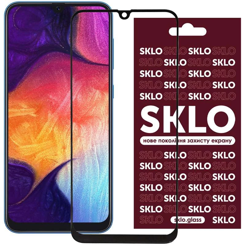 

Защитное стекло SKLO 3D для Samsung Galaxy M30 (Черный), Чорний