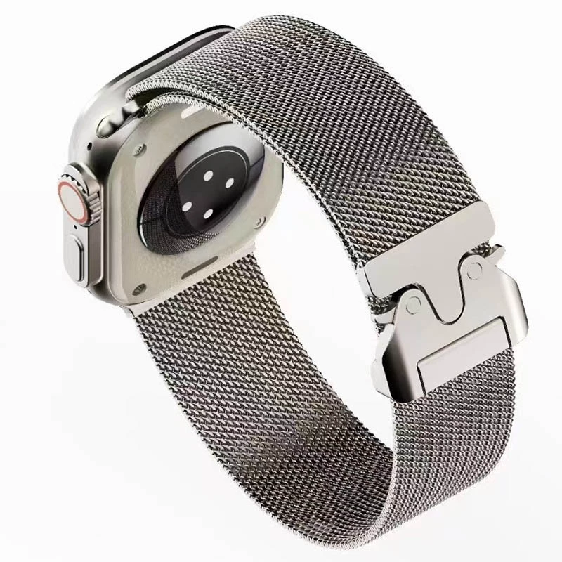 Ремінець Milanese Loop New Design для Apple Watch 42/44/45/46/49mm – Starlight. Фото 3 з 3